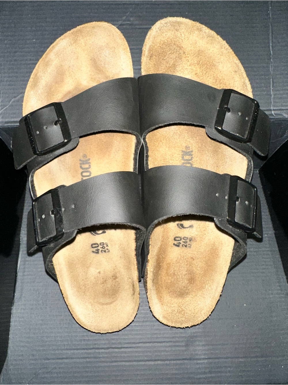Birkenstock Arizona Black Sandals Women’s 9 CLEAN